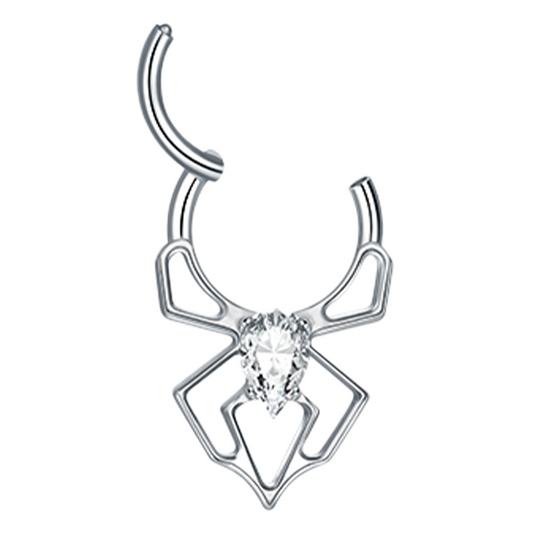 Septum - Silk Spider (16G) (G23 Titanium) - Wolf Moon