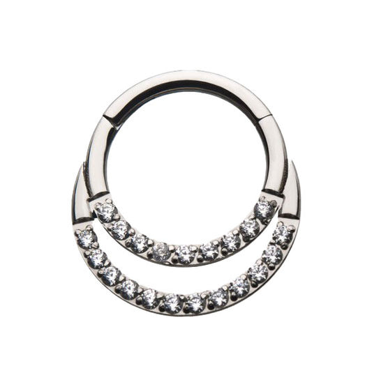 Septum - Starlit Rings (16g) (G23 Titanium) - Wolf Moon