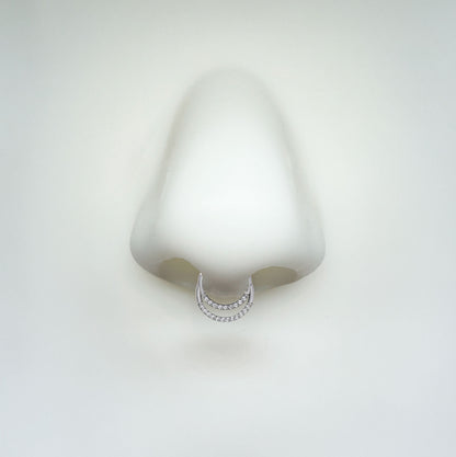 Septum - Starlit Rings (16g) (Titanium) - Wolf Moon