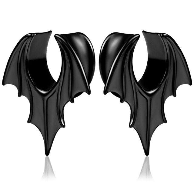 Plug - Bat Wing Saddle (Stainless Steel) - Wolf Moon