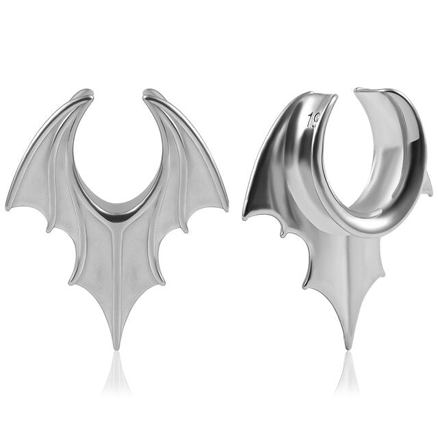 Plug - Bat Wing Saddle (Stainless Steel) - Wolf Moon