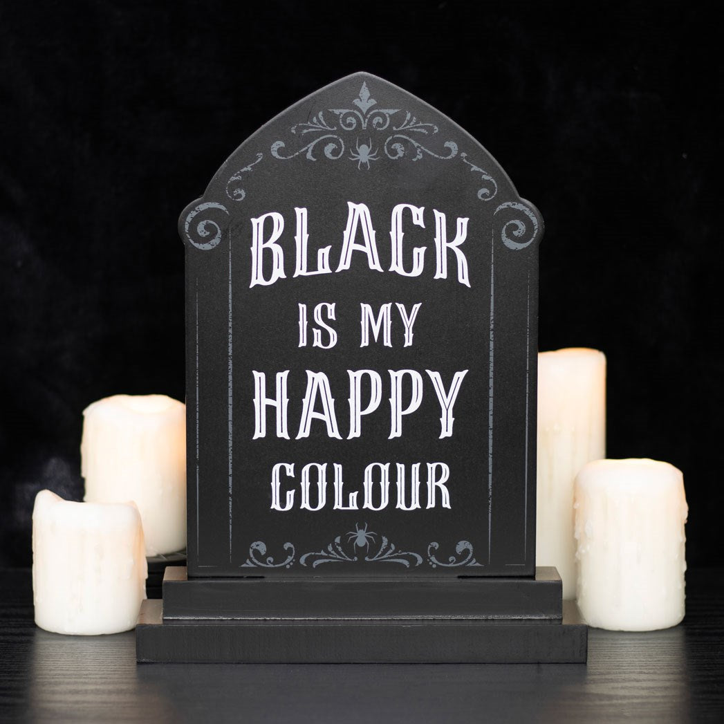 Sign - Tombstone: Black is My Happy Colour - Wolf Moon