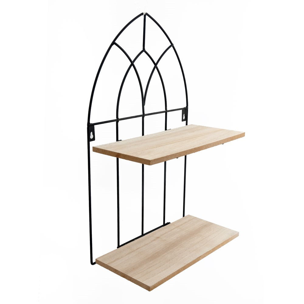 Cathedral Window Foldable Shelf - Wolf Moon