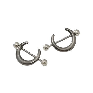 Nipple - Half Moon / Surgical Steel / 14g - Wolf Moon