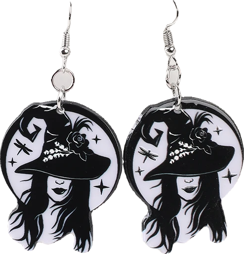 Acrylic Earrings – Collection II - Wolf Moon