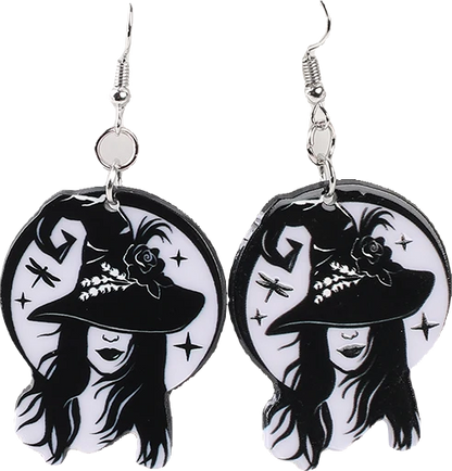 Acrylic Earrings – Collection II - Wolf Moon