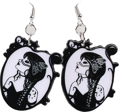 Acrylic Earrings – Collection II - Wolf Moon