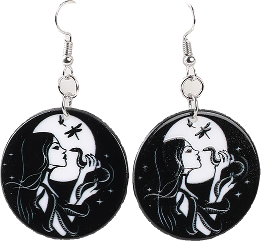 Acrylic Earrings – Collection II - Wolf Moon