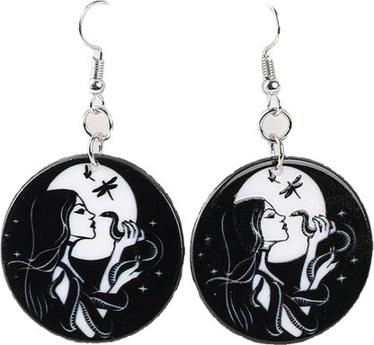 Acrylic Earrings – Collection II - Wolf Moon