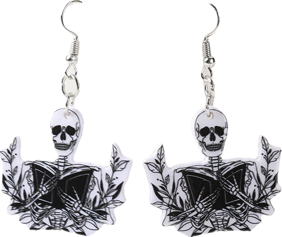 Acrylic Earrings – Collection II - Wolf Moon