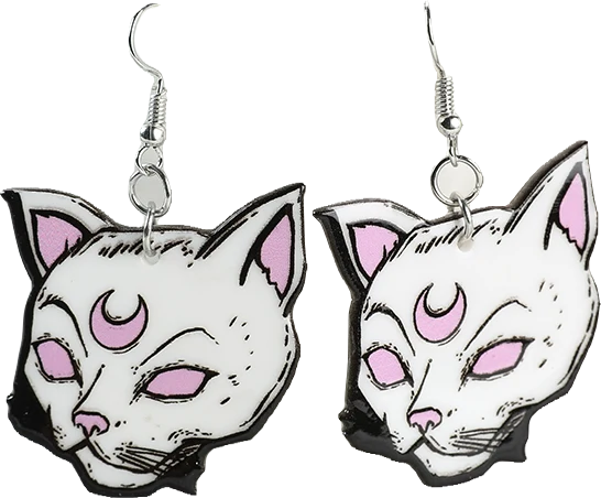 Acrylic Earrings – Collection II - Wolf Moon