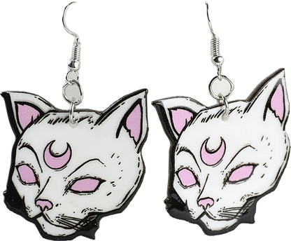 Acrylic Earrings – Collection II - Wolf Moon