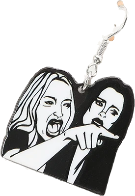 Acrylic Earrings – Collection II - Wolf Moon