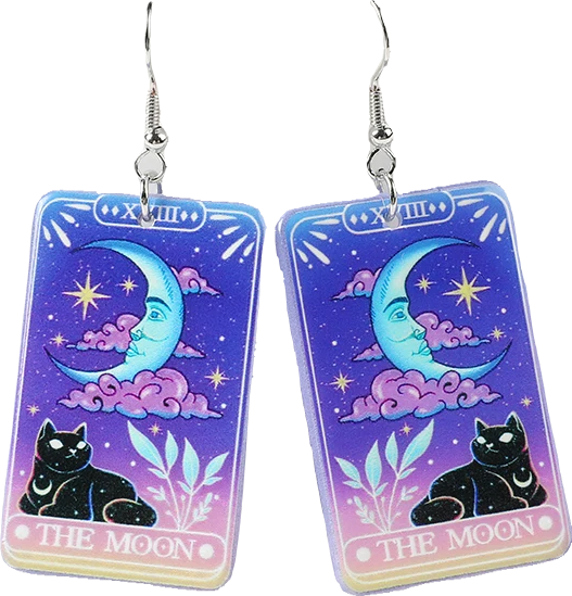 Acrylic Earrings – Collection II - Wolf Moon