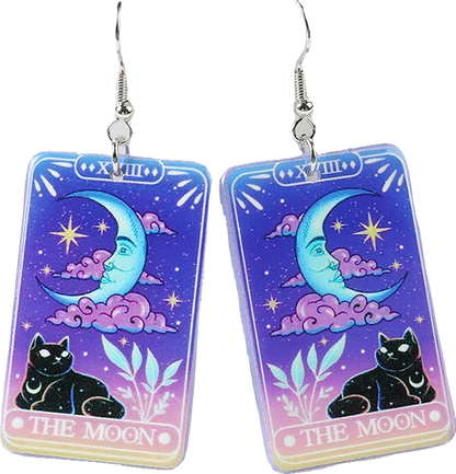 Acrylic Earrings – Collection II - Wolf Moon