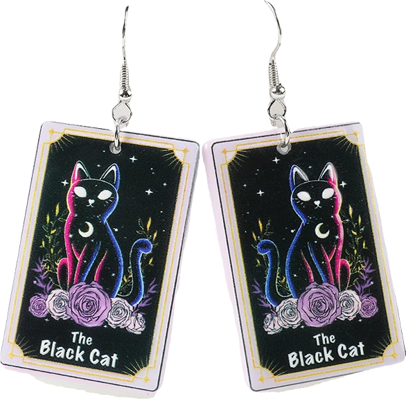 Acrylic Earrings – Collection II - Wolf Moon