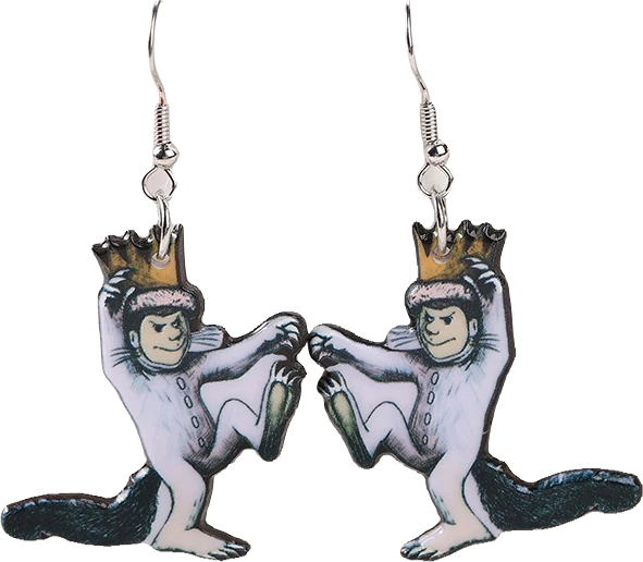 Acrylic Earrings – Collection II - Wolf Moon