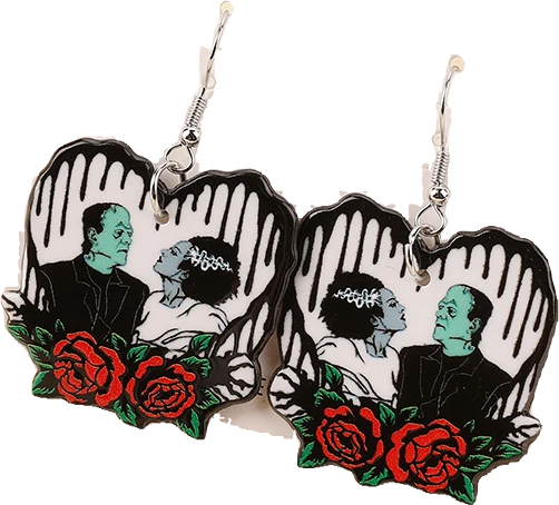 Acrylic Earrings – Collection II - Wolf Moon