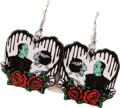 Acrylic Earrings – Collection II - Wolf Moon