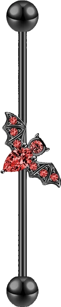 Industrial Bar - Bat (14g) (Stainless Steel) - Wolf Moon