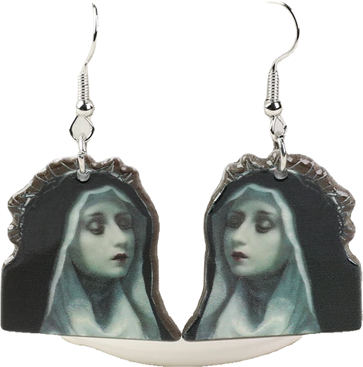 Acrylic Earrings – Collection II - Wolf Moon