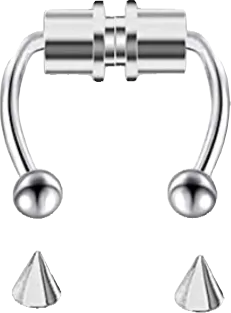 Septum - Faux / Magnetic (Stainless Steel) - Wolf Moon