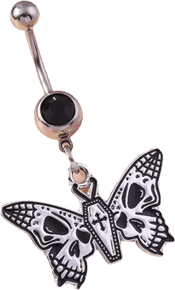 Naval - Skull Moth (14g) (Surgical Steel) - Wolf Moon