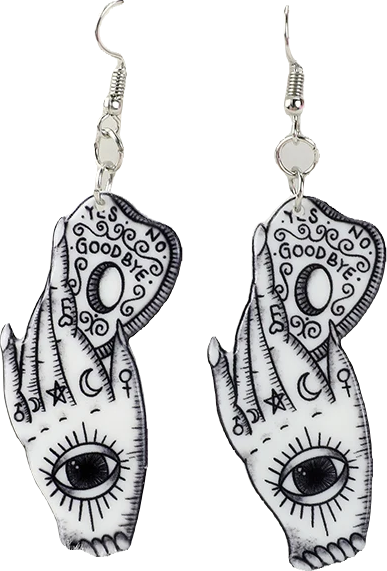 Acrylic Earrings – Collection II - Wolf Moon