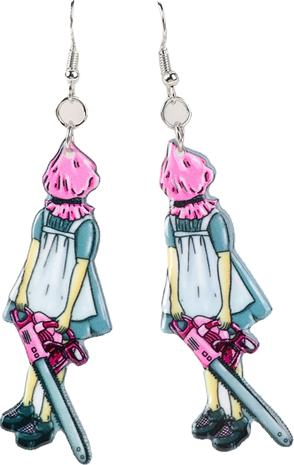 Acrylic Earrings – Collection II - Wolf Moon