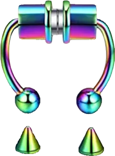 Septum - Faux / Magnetic (Stainless Steel) - Wolf Moon