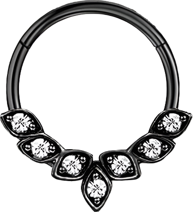 Septum - Leaf Crown (16g) (Surgical Steel) - Wolf Moon
