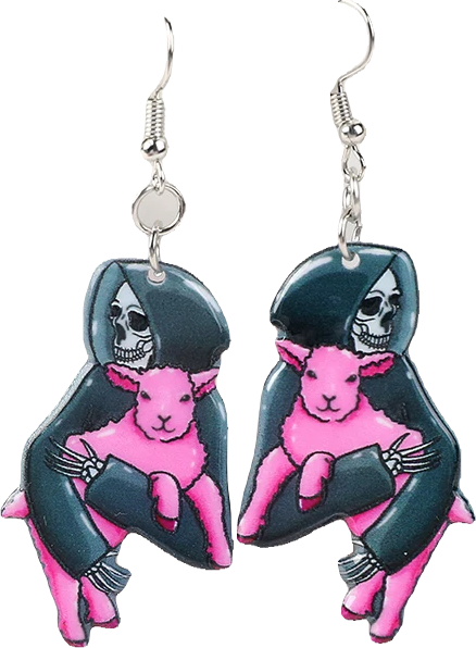 Acrylic Earrings – Collection II - Wolf Moon