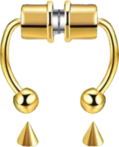 Septum - Faux / Magnetic (Stainless Steel) - Wolf Moon