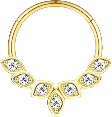 Septum - Leaf Crown (16g) (Surgical Steel) - Wolf Moon