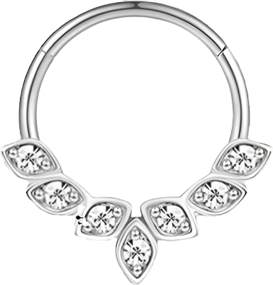 Septum - Leaf Crown (16g) (Surgical Steel) - Wolf Moon