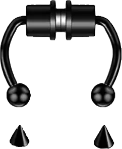 Septum - Faux / Magnetic (Stainless Steel) - Wolf Moon