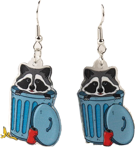 Acrylic Earrings – Collection II - Wolf Moon