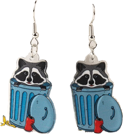 Acrylic Earrings – Collection II - Wolf Moon