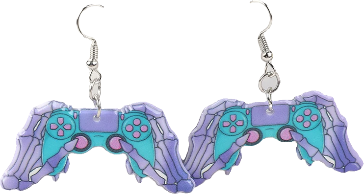 Acrylic Earrings – Collection II - Wolf Moon