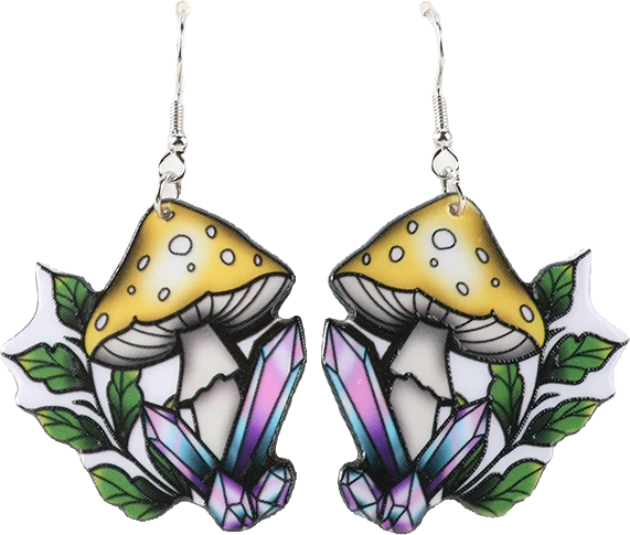 Acrylic Earrings – Collection II - Wolf Moon