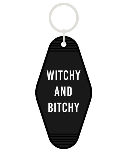 Keychain - Witchy and Bitchy - Wolf Moon