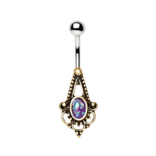 Navel - Royal Sigil (316L Stainless Steel, Gold Plated)
