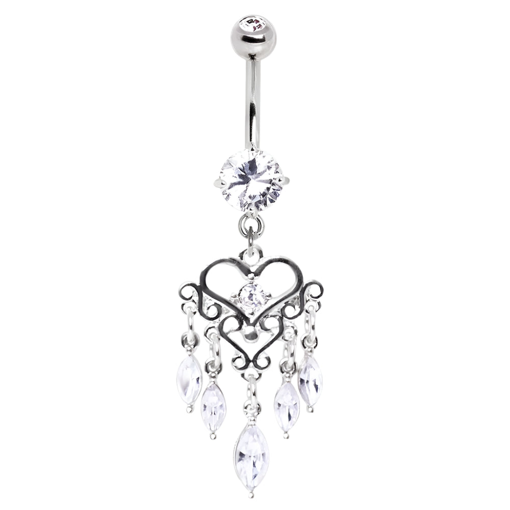 Naval - Chandelier Heart (316L Surgical Steel) - Wolf Moon