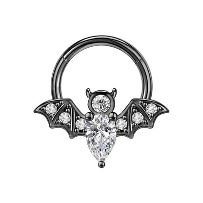Septum - Bat Clicker (16g) (Stainless Steel) - Wolf Moon