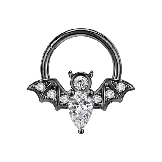 Septum - Bat Clicker (16g) (Stainless Steel) - Wolf Moon