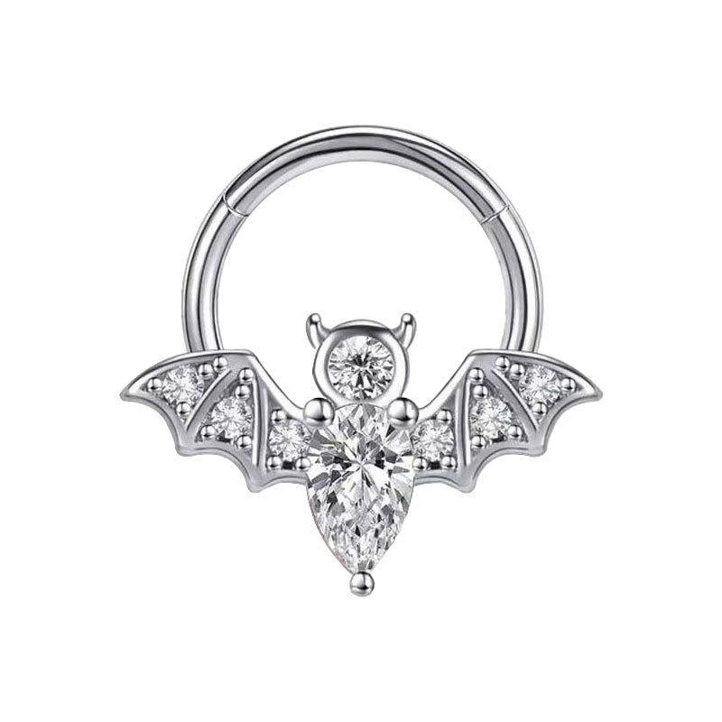 Septum - Bat Clicker (16g) (Stainless Steel) - Wolf Moon