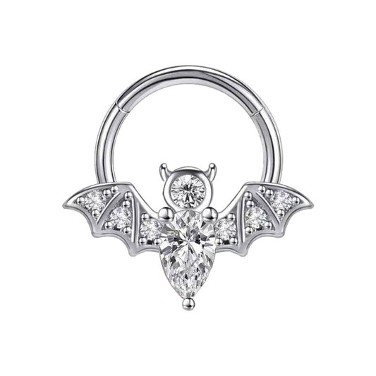 Septum - Bat Clicker (16g) (Stainless Steel) - Wolf Moon