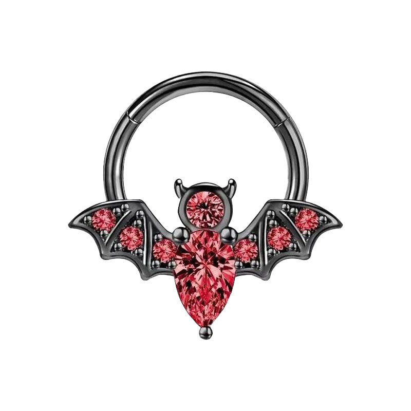 Septum - Bat Clicker (16g) (Stainless Steel) - Wolf Moon