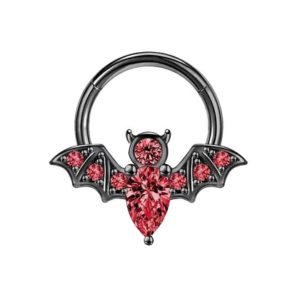 Septum - Bat Clicker (16g) (Stainless Steel) - Wolf Moon