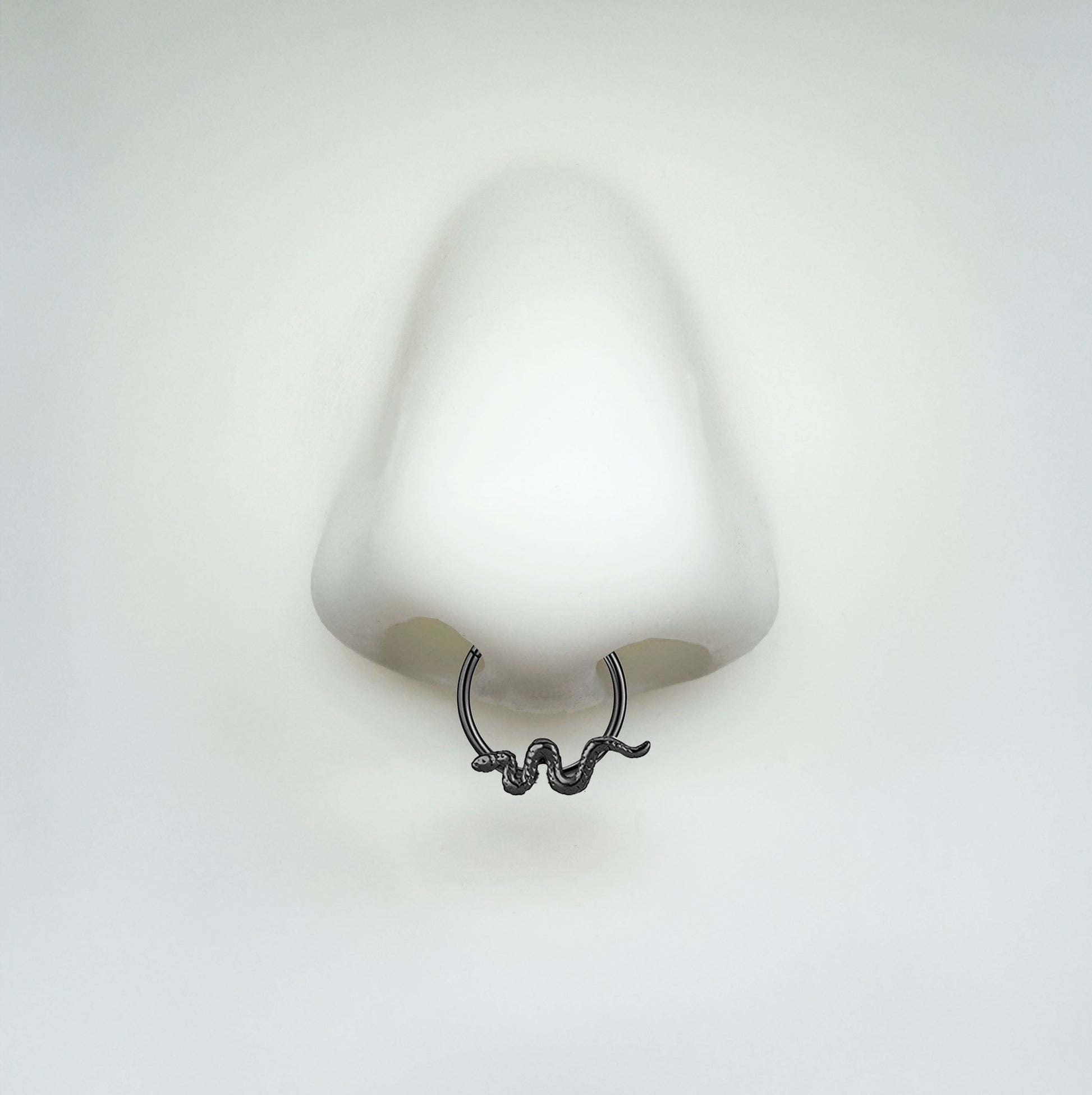Septum - Snake Septum Clicker (16g) (Stainless Steel) - Wolf Moon